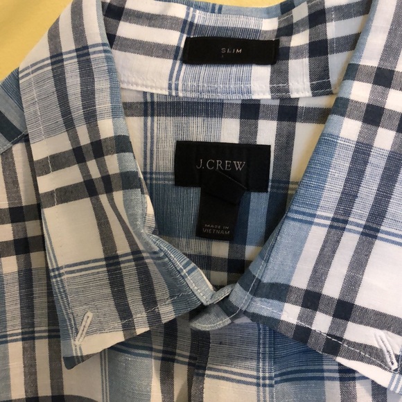 J Crew Slim Fit Medium Plaid Shirt - Picture 2 of 6